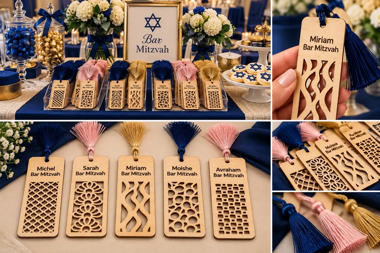 Personalized wooden bookmarks